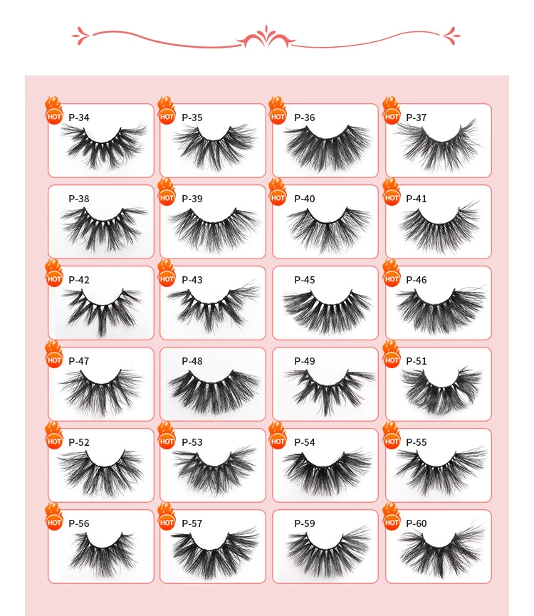 Christmas Box False Eyelashes Box 3 Pairs Pack 5 Pairs Eyelash Package