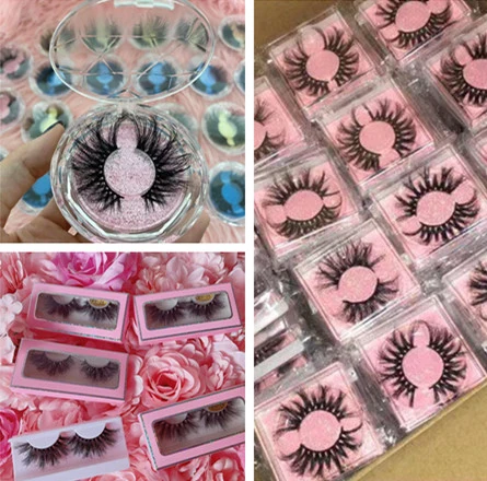 Faux Mink False Eyelashes Wholesale Full Strip Vegan Coler Eye Lashes