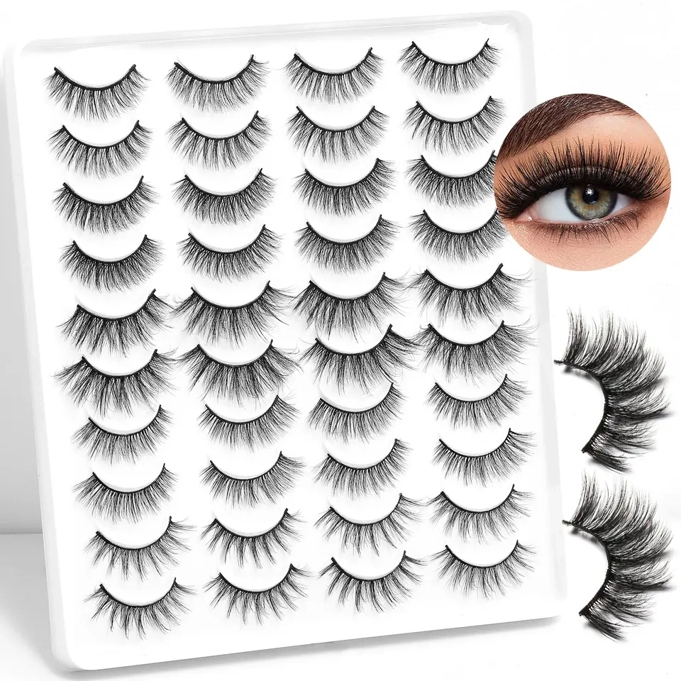 Hot Sell Cotton Band Synthetic Hair False Eyelashes DIY Fun Eyelashes