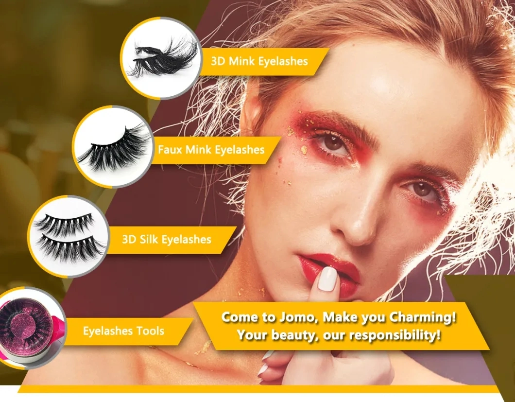 Hot 25mm Lashes Real Mink Eyelash 100% Hand Made Eyelashes with Logo Label Makeup Eyelash Extension