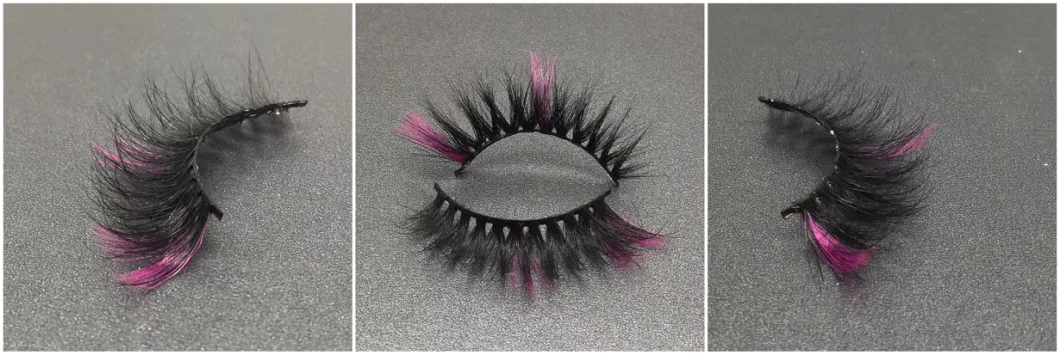 Faux Mink False Eyelashes Wholesale Full Strip Vegan Coler Eye Lashes