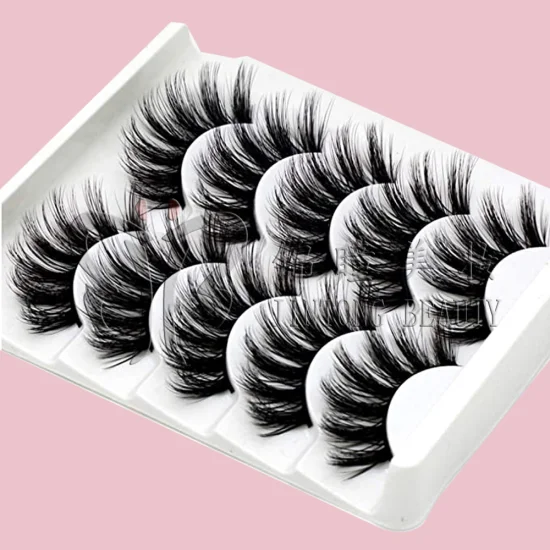 Invisible Clear Band Lashes Transparent Stem Vegan Eyelash D Curl Russian Eyelashes