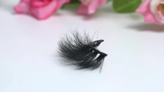 Wholesale Private Label Strip Real Fluffy Mink Eyelash Vendors 25mm Mink Eyelash