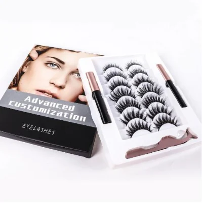 3D Magnets Powerful Mink Eye Lashes Silk False Magnetic Eyelashes