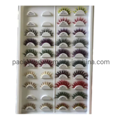 Eyelash Vendor 3D Handmade Colorful Mink Lashes 100% Real Mink Rainbow Color Lash Mink Colored Eyelashes