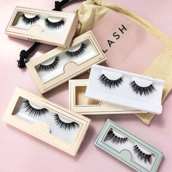 Wholesale Natural 3D Faux Mink Eyelashes 3D Silk Lashes False Eyelashes