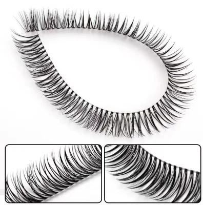 Hot Sell Cotton Band Synthetic Hair False Eyelashes DIY Fun Eyelashes