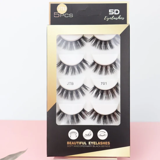 Jintong Invisible Band Lashes Transparent Stem Vegan Eyelash D Curl Russian Eyelashes Black Band Eyelashes